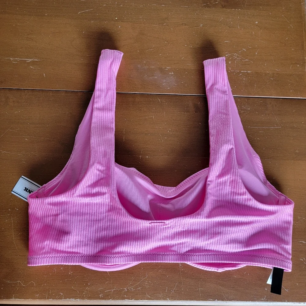 Victoria's Secret PINK Wave Monowire Bikini Top And Matching Lola Skirt Size XL